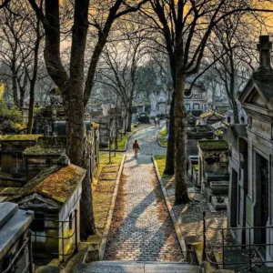 Graves at the Pere Lachaise Cemetery