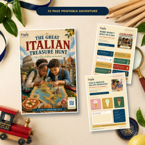Italy Activity Book for Kids | The Great Italian Treasure Hunt